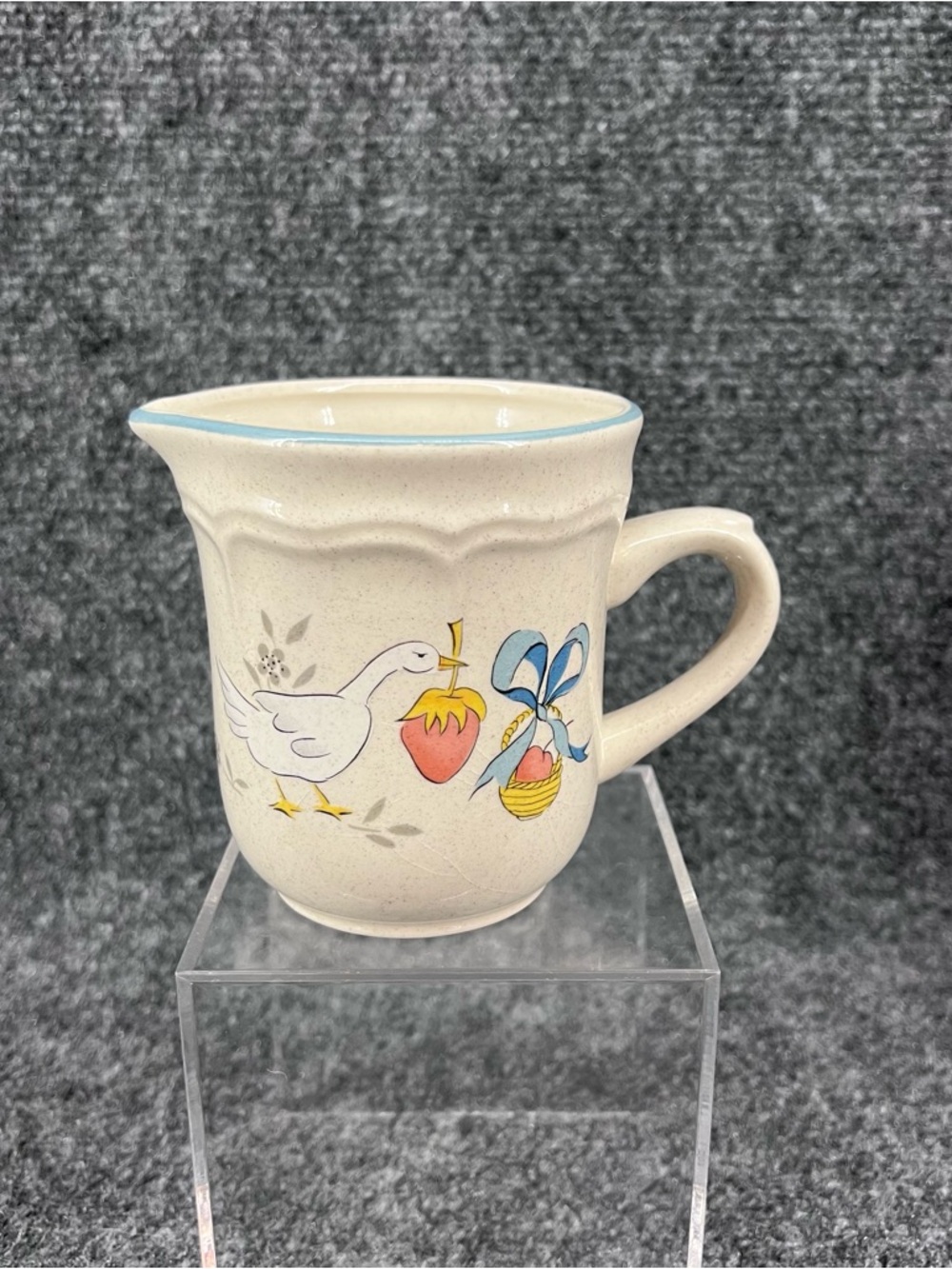 Marmalade By International 3-7/8” Small Creamer 10oz Country Goose Cottagecore